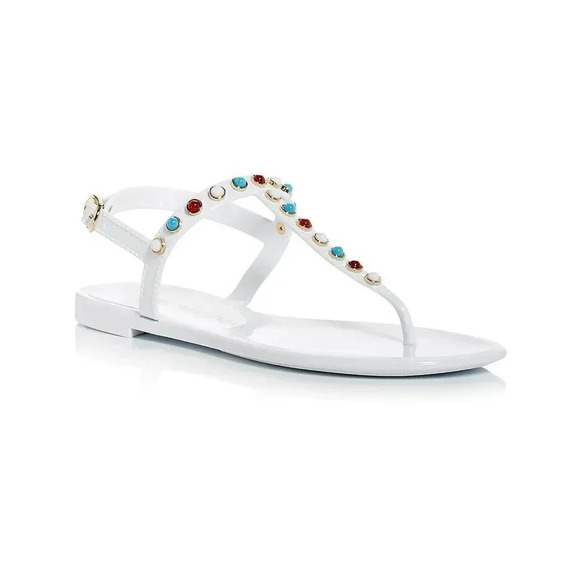 NIB STUART WEITZMAN Women's Charm Strap Slingback Jelly Sandals Size 5 MSRP $195 - Picture 1 of 8